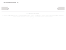 Tablet Screenshot of cheaponlineairlinetickets.org